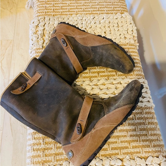 Women’s Merrell Haven Otter Brown Leather Waterproof Mid Calf Boots Size 9 - Picture 7 of 12